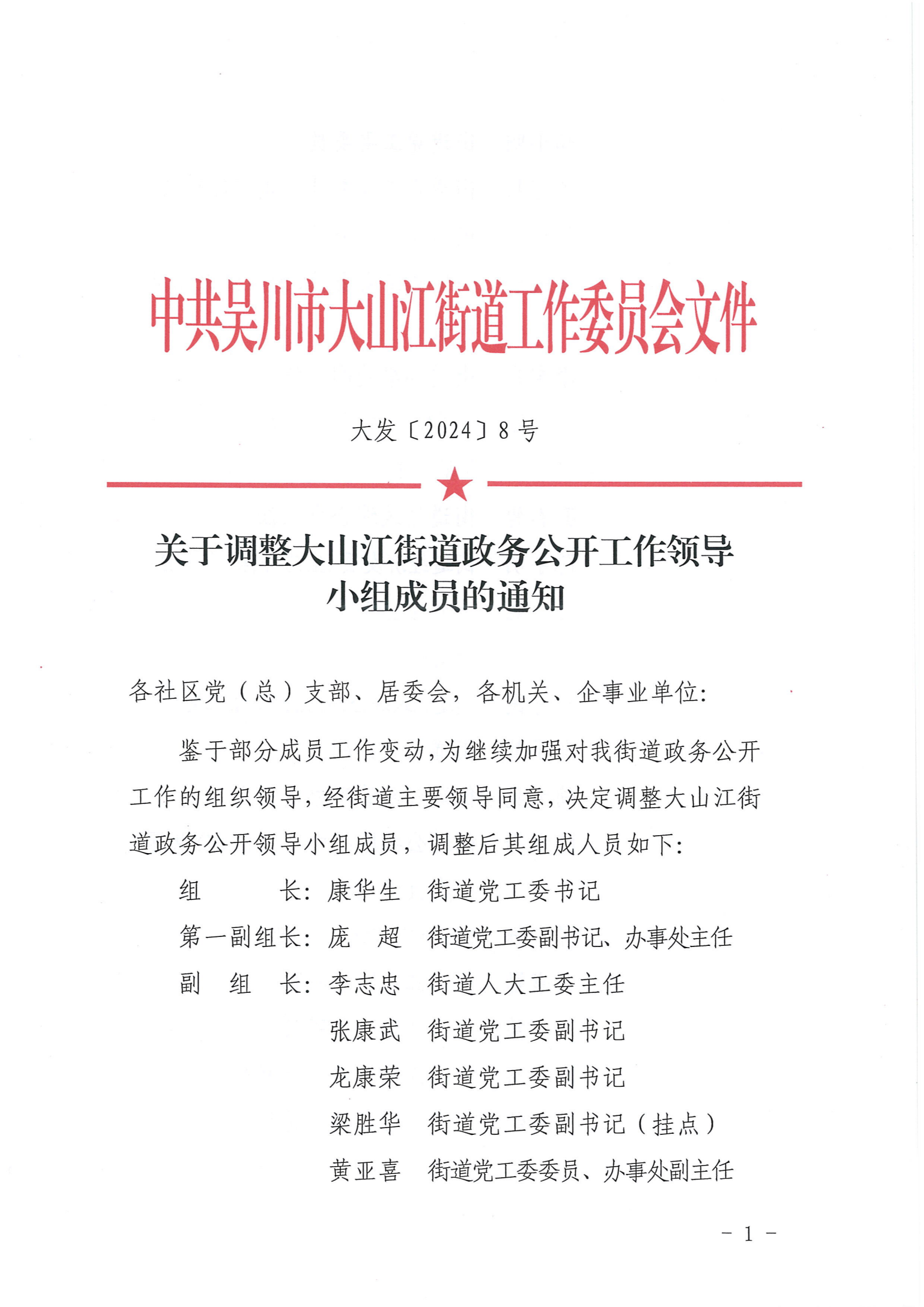 關于調整大山江街道政務公開工作領導小組成員的通知_00.png